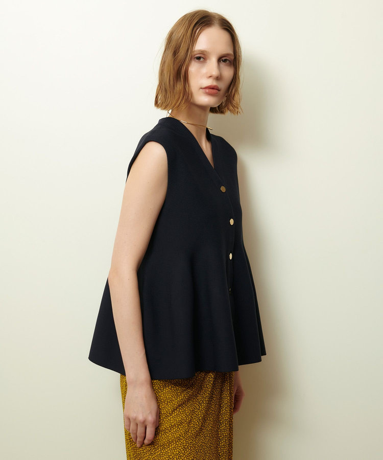 allureville ペプラムジレ ネイビー (65)