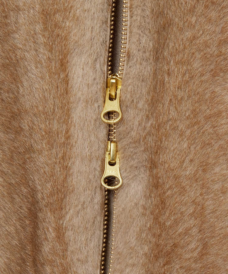 allureville フェイクミンクファーブルゾン ベージュ (11)