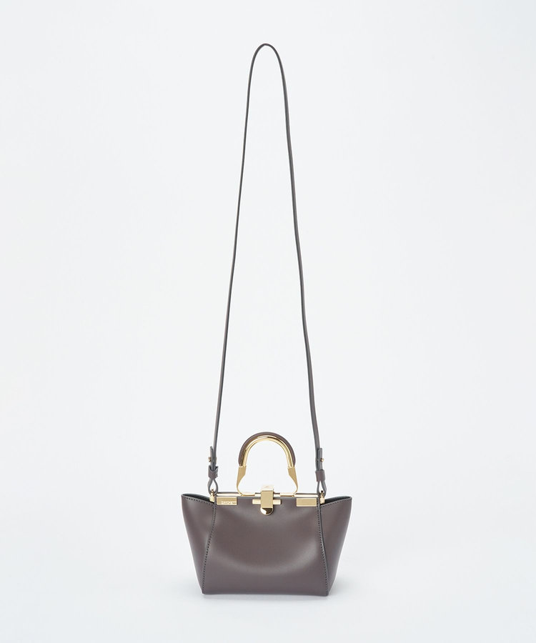 buying 【ZANCHETTI(ザンケッティ)】 AMLETO MINI ハンドバッグ グレー (92)