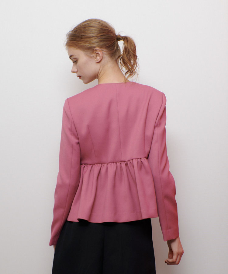 LOULOU WILLOUGHBY 【LOULOU WILLOUGHBY】カルゼペプラムジャケット ピンク (41)