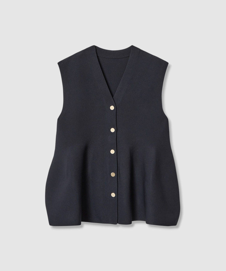 allureville ペプラムジレ ネイビー (65)