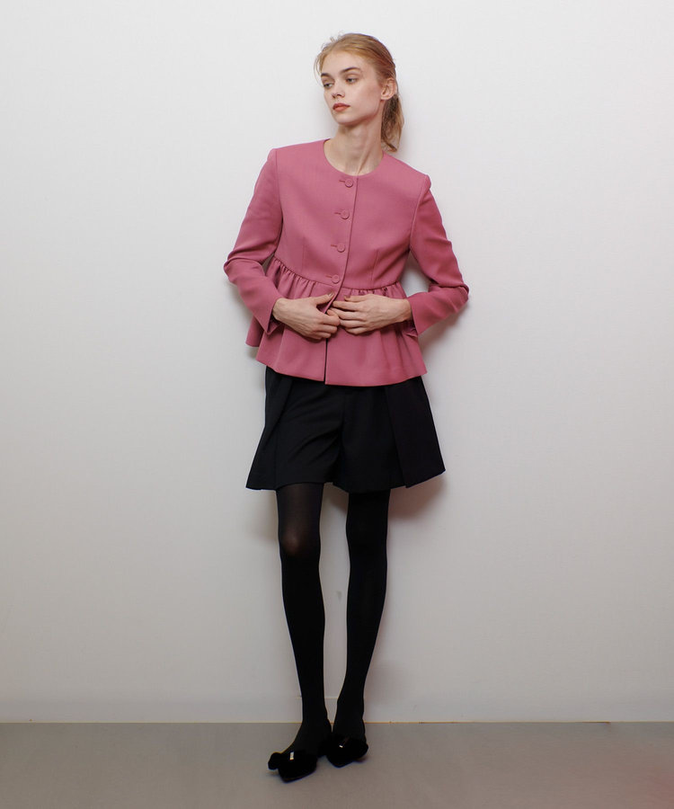 LOULOU WILLOUGHBY 【LOULOU WILLOUGHBY】カルゼペプラムジャケット ピンク (41)