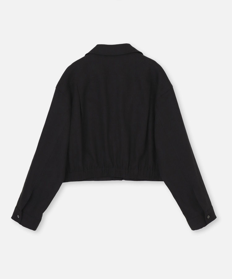 allureville バックギャザーステンカラーブルゾン ブラック (95)