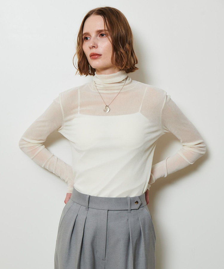 allureville フロッキーチュールタートル オフホワイト (02)