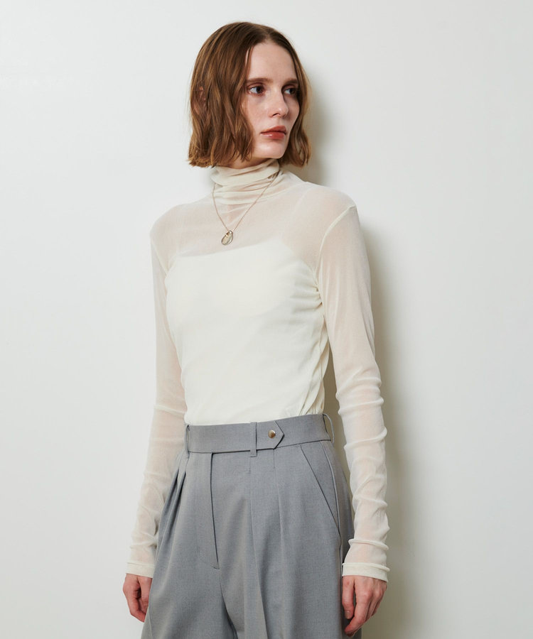 allureville フロッキーチュールタートル オフホワイト (02)