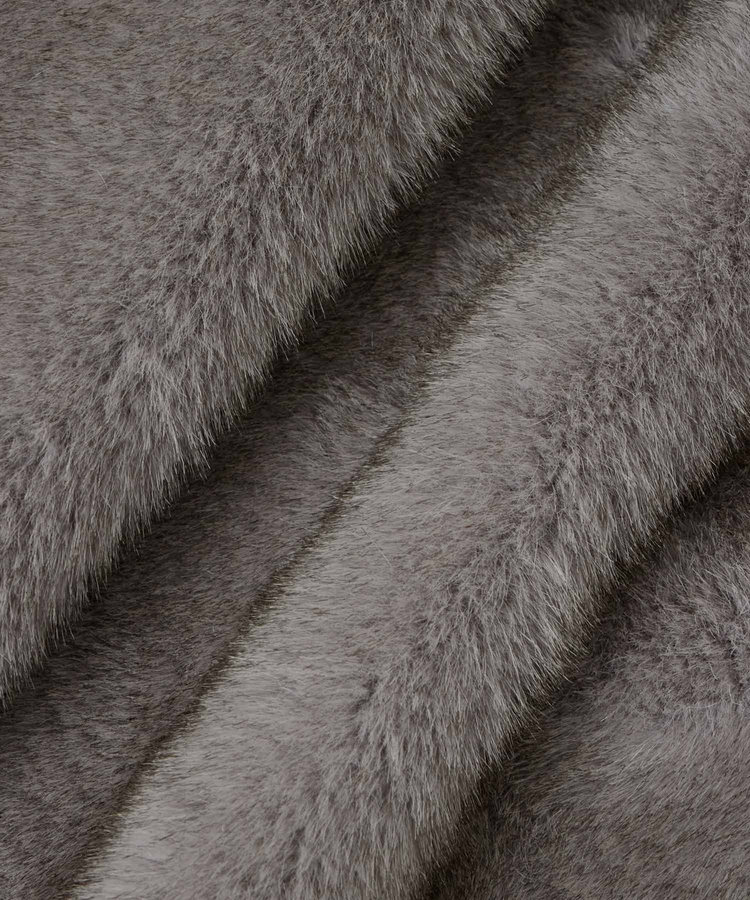 allureville フェイクミンクファーブルゾン グレー (92)