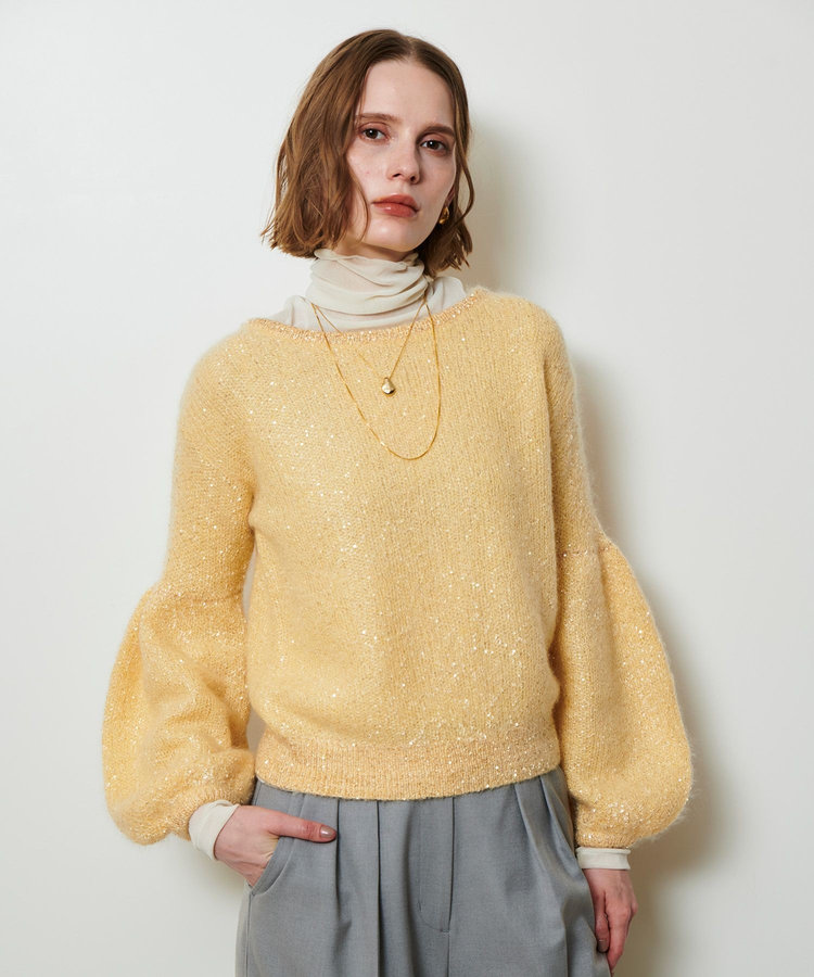 allureville フロッキーチュールタートル オフホワイト (02)