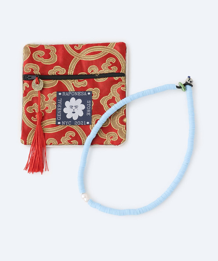 buying 【RAPONESA GENERAL STORE (ラポネサジェネラルストア)】 ILHABELA NECKLACE ライトブルー (62)