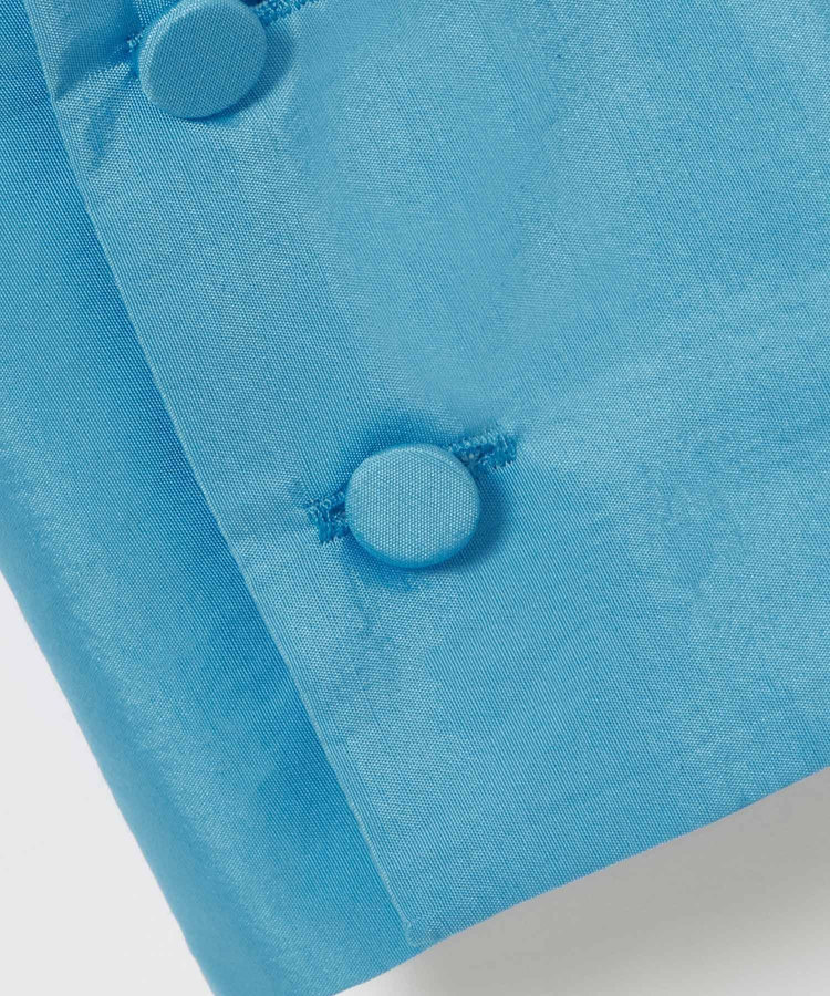 allureville 別注スパンコットンラッフルブラウス ブルー (61)