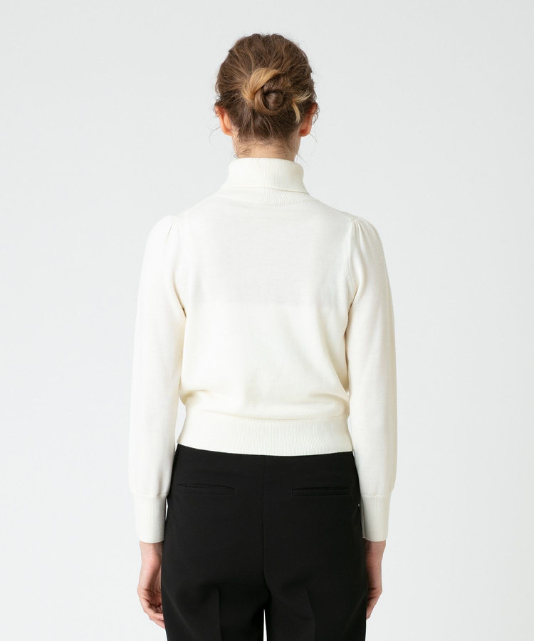 LOULOU WILLOUGHBY 【LOULOU WILLOUGHBY】コンパクトタートル長袖プルオーバー オフホワイト (02)