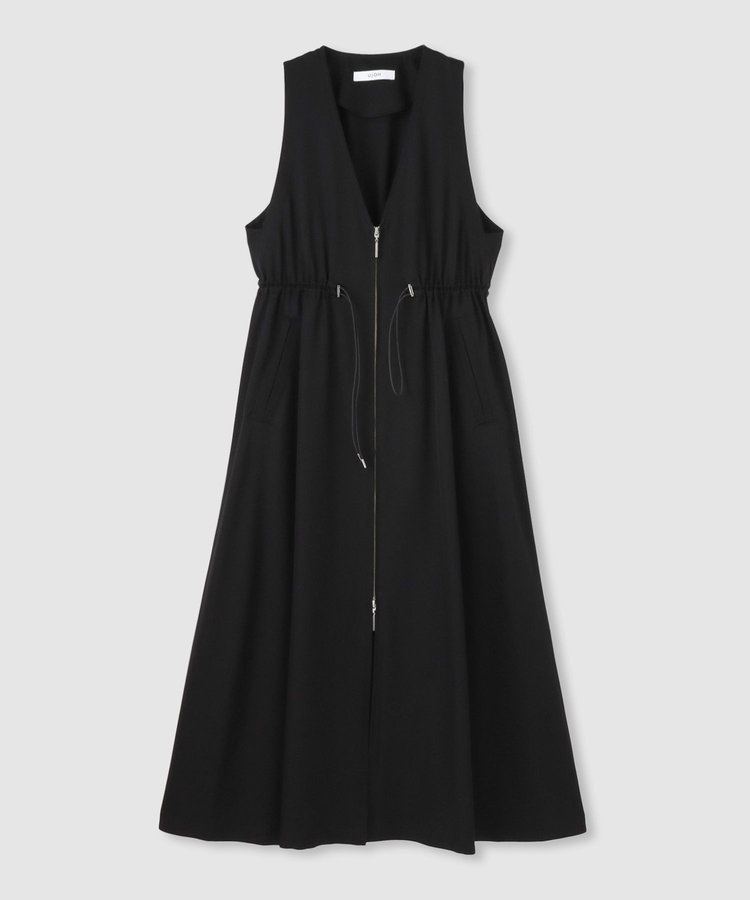 buying 【UJOH(ウジョー)】ZIP FLARE DRESS ブラック (95)