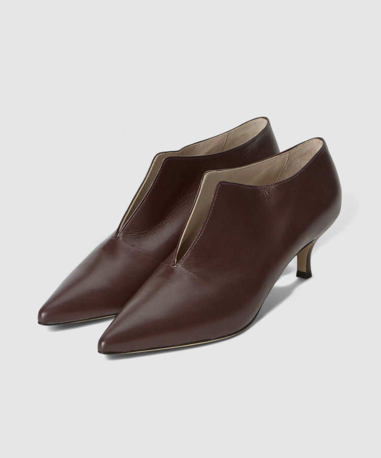 buying 【NEBULONI E.(ネブローニ)】ポインテッドアンクルブーツ ボルドー (44)