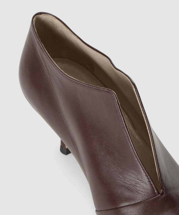 buying 【NEBULONI E.(ネブローニ)】ポインテッドアンクルブーツ ボルドー (44)