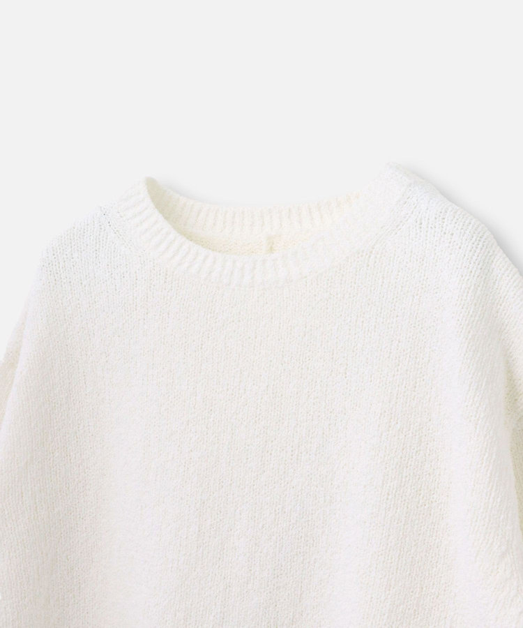 allureville エアリーループバックスリットプルオーバー オフホワイト (02)