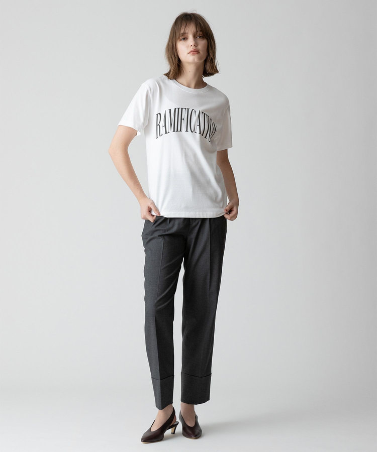 allureville タックテーパードパンツ チャコールグレー (94)