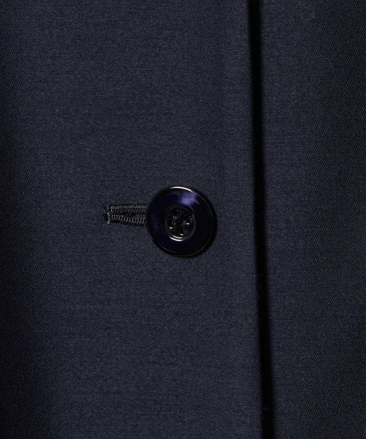 LOULOU WILLOUGHBY 【LOULOU WILLOUGHBY】シルクウールツイルロングコート ネイビー (65)