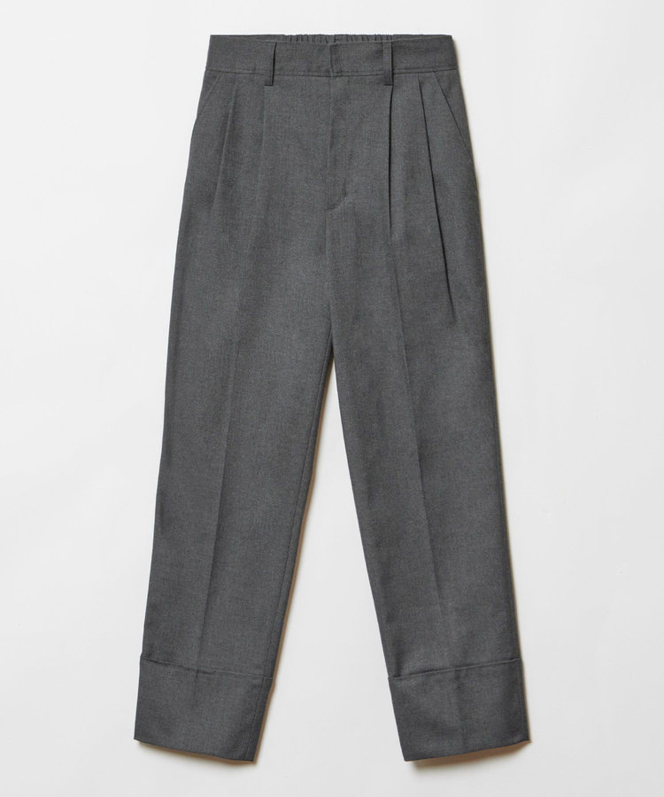 allureville タックテーパードパンツ チャコールグレー (94)