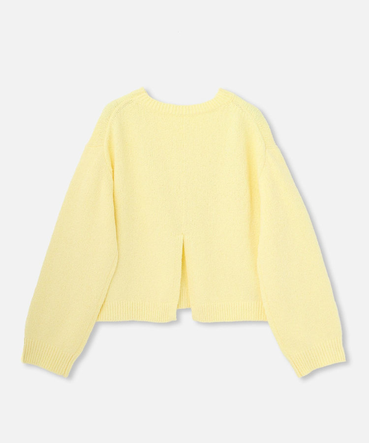 allureville エアリーループバックスリットプルオーバー イエロー (21)