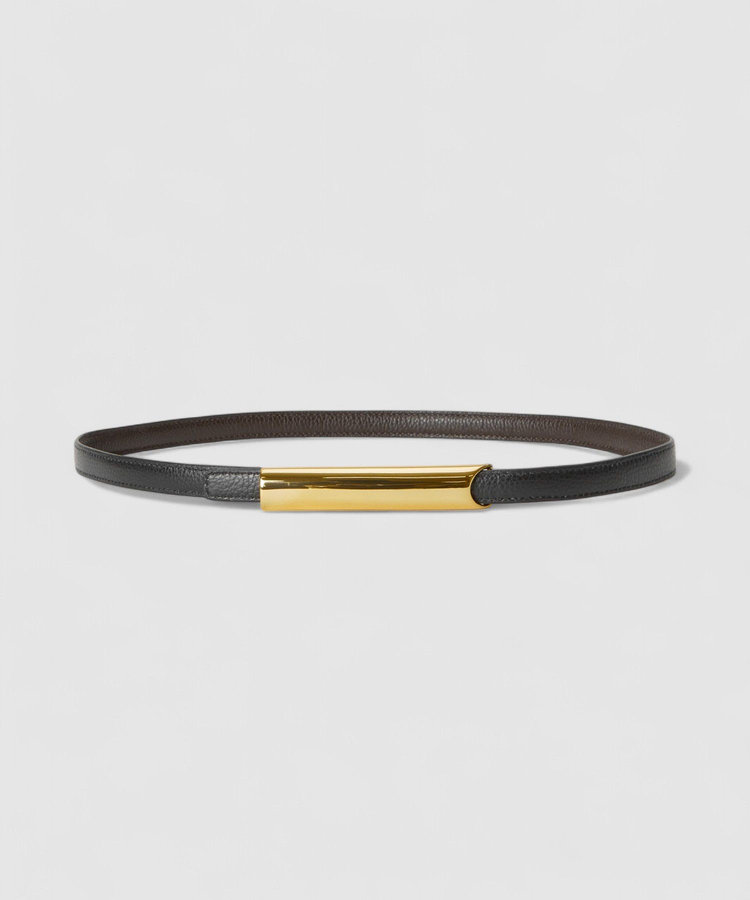 buying 【ATELIER AMBOISE(アトリエ アンボワーズ)】リバーシブルメタルバーバックルベルト ブラウン系 (88)