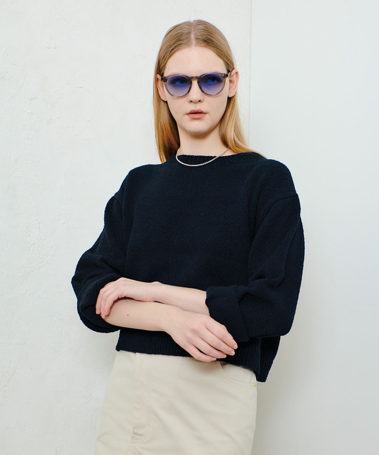 allureville エアリーループバックスリットプルオーバー ネイビー (65)