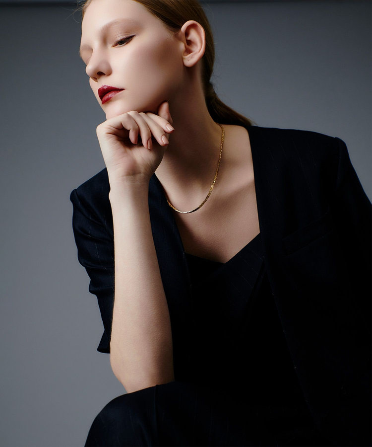 allureville NALYAハーフスリーブジャケット ネイビー (65)