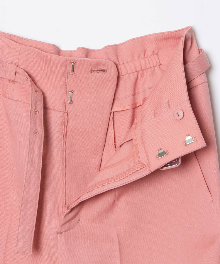 LOULOU WILLOUGHBY 【LOULOU WILLOUGHBY】T/Wギャバテーパードパンツ ピンク (41)