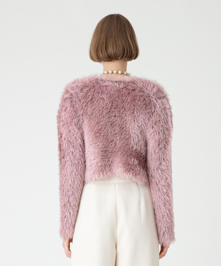 LOULOU WILLOUGHBY 【LOULOU WILLOUGHBY】ワイルドシャギーボレロ ピンク (41)