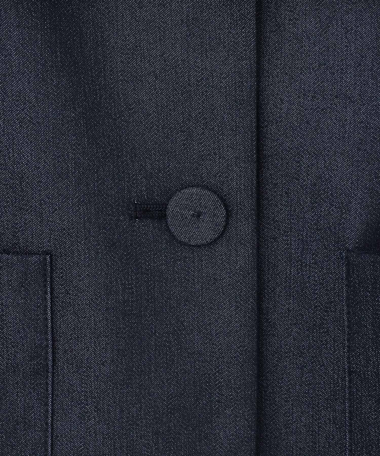 LOULOU WILLOUGHBY ◇【LOULOU WILLOUGHBY】シャンブレー半袖ジャケット ネイビー (65)