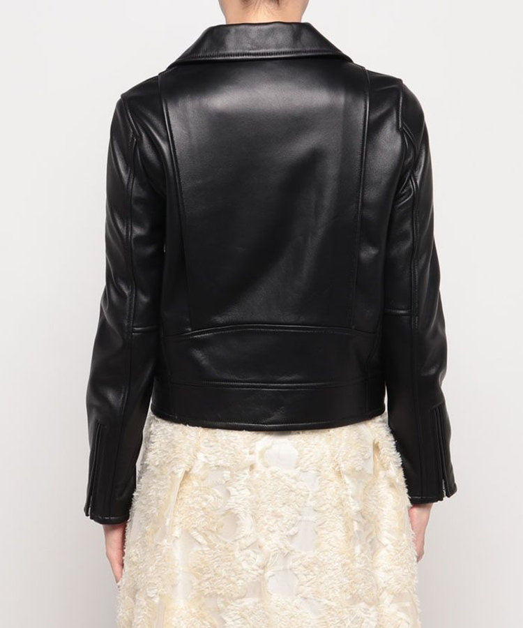 allureville ラムレザーライダース ブラック (95)