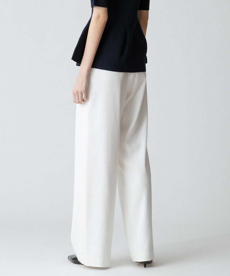 allureville デニムライクマリンパンツ ホワイト (01)