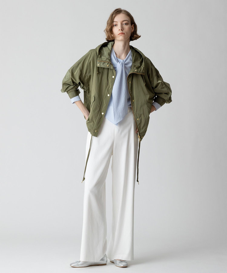 allureville デニムライクマリンパンツ ホワイト (01)