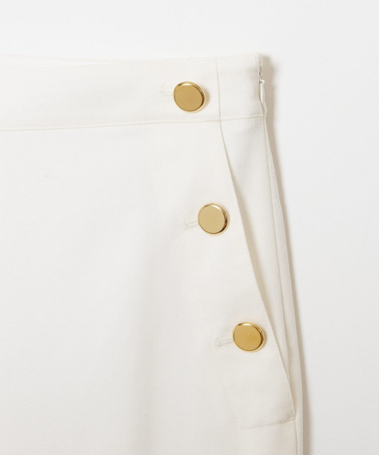 allureville デニムライクマリンパンツ ホワイト (01)