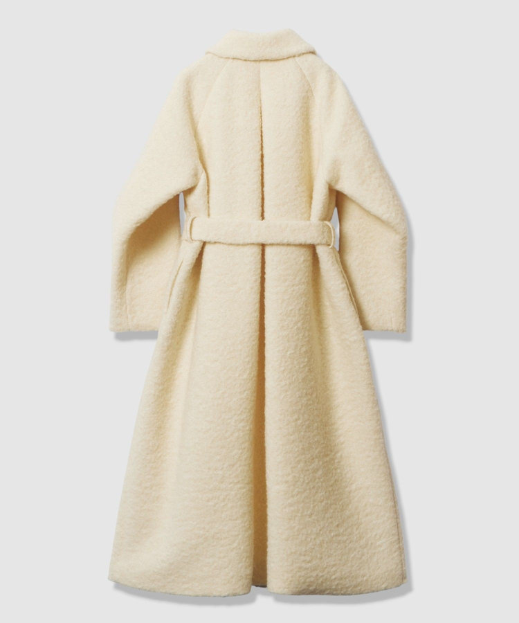 LOULOU WILLOUGHBY 【LOULOU WILLOUGHBY】ループインレーロングコート オフホワイト (02)