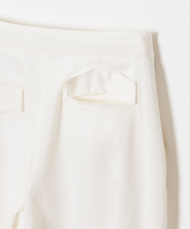 allureville デニムライクマリンパンツ ホワイト (01)