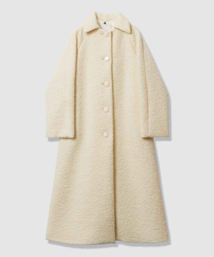 LOULOU WILLOUGHBY 【LOULOU WILLOUGHBY】ループインレーロングコート オフホワイト (02)