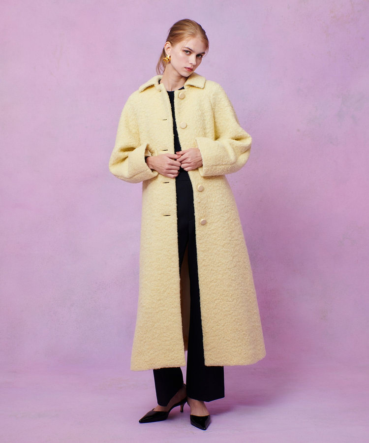 LOULOU WILLOUGHBY 【LOULOU WILLOUGHBY】ループインレーロングコート イエロー (21)