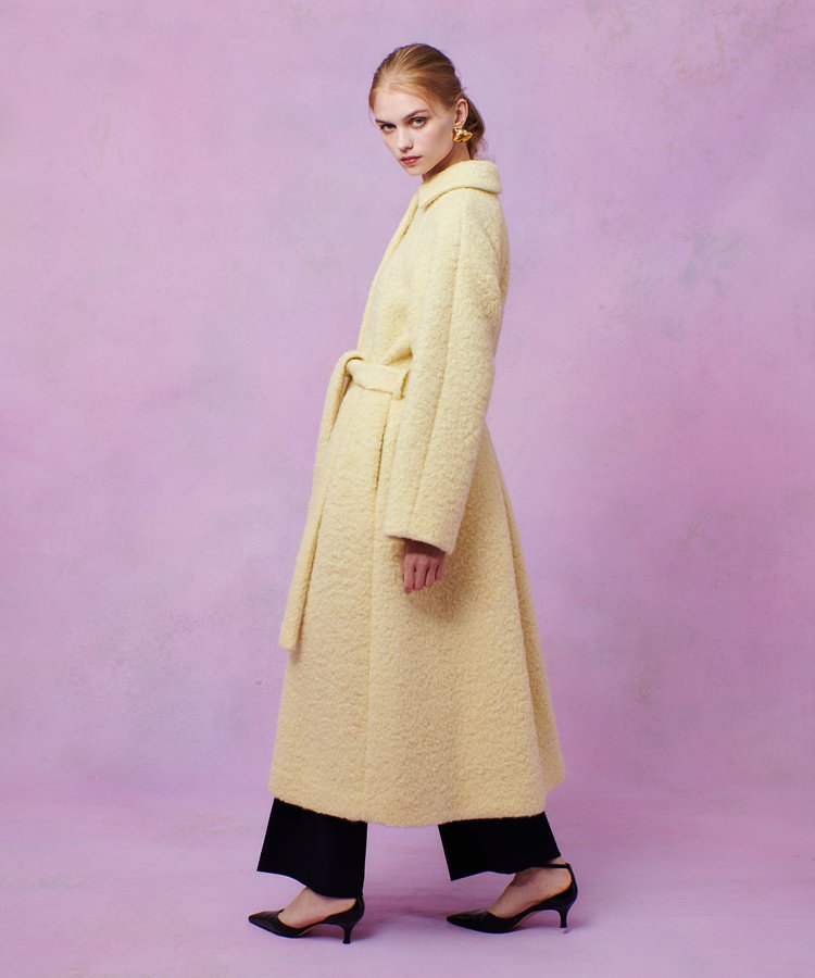 LOULOU WILLOUGHBY 【LOULOU WILLOUGHBY】ループインレーロングコート イエロー (21)