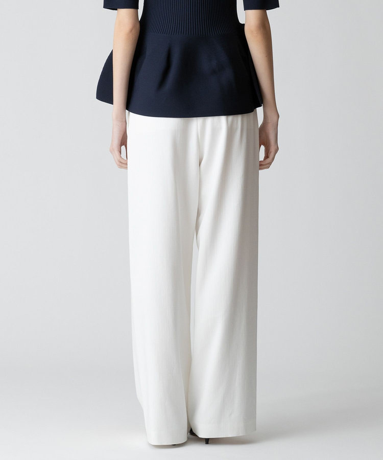 allureville デニムライクマリンパンツ ホワイト (01)