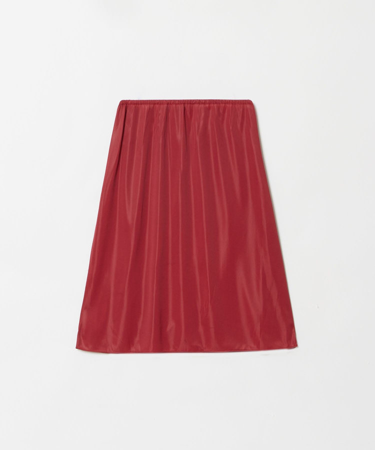 allureville 【セットアップ対応可能】ウール混Wフェイスナローマーメイドスカート レッド (43)