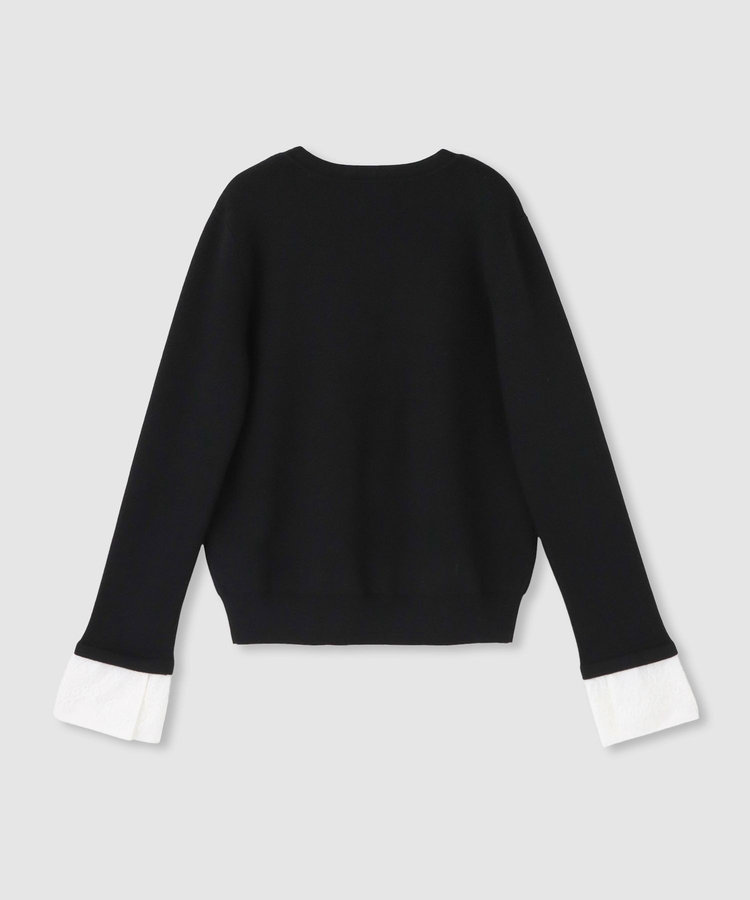 allureville レースカフスドッキングプルオーバー ブラック (95)