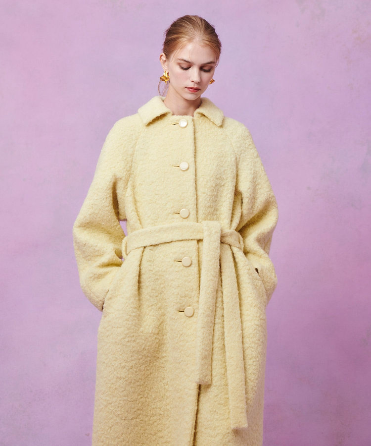 LOULOU WILLOUGHBY 【LOULOU WILLOUGHBY】ループインレーロングコート イエロー (21)