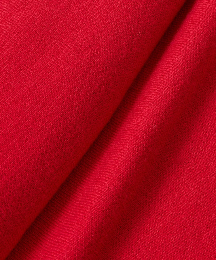 allureville 【セットアップ対応可能】ウール混Wフェイスナローマーメイドスカート レッド (43)