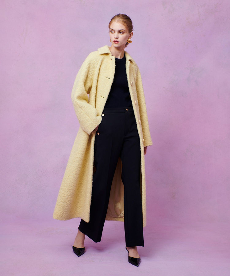 LOULOU WILLOUGHBY 【LOULOU WILLOUGHBY】ループインレーロングコート イエロー (21)