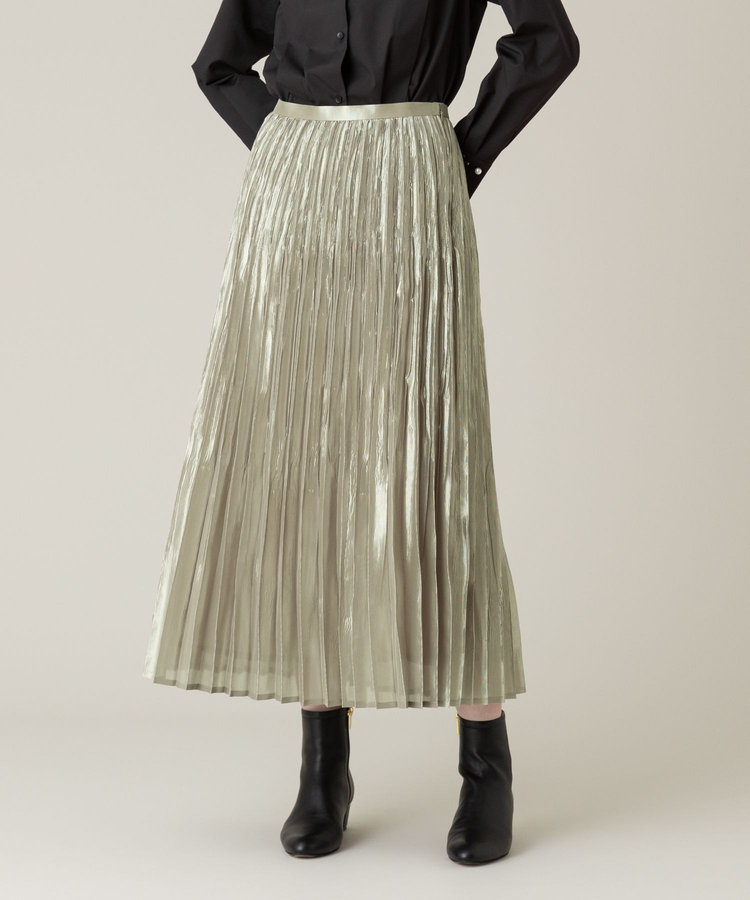 LOULOU WILLOUGHBY 【LOULOU WILLOUGHBY】グロッシーグラデプリーツスカート ベージュ系 (19)