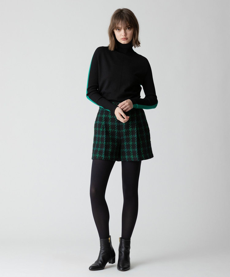 allureville ジオリカチェックショートパンツ グリーン系 (74)