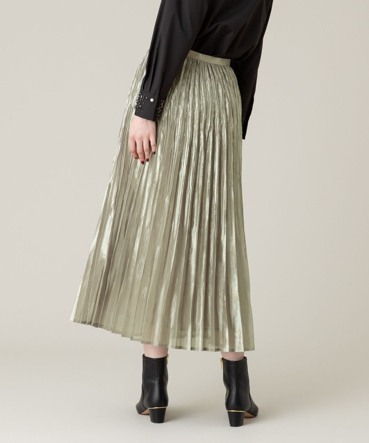 LOULOU WILLOUGHBY 【LOULOU WILLOUGHBY】グロッシーグラデプリーツスカート ベージュ系 (19)