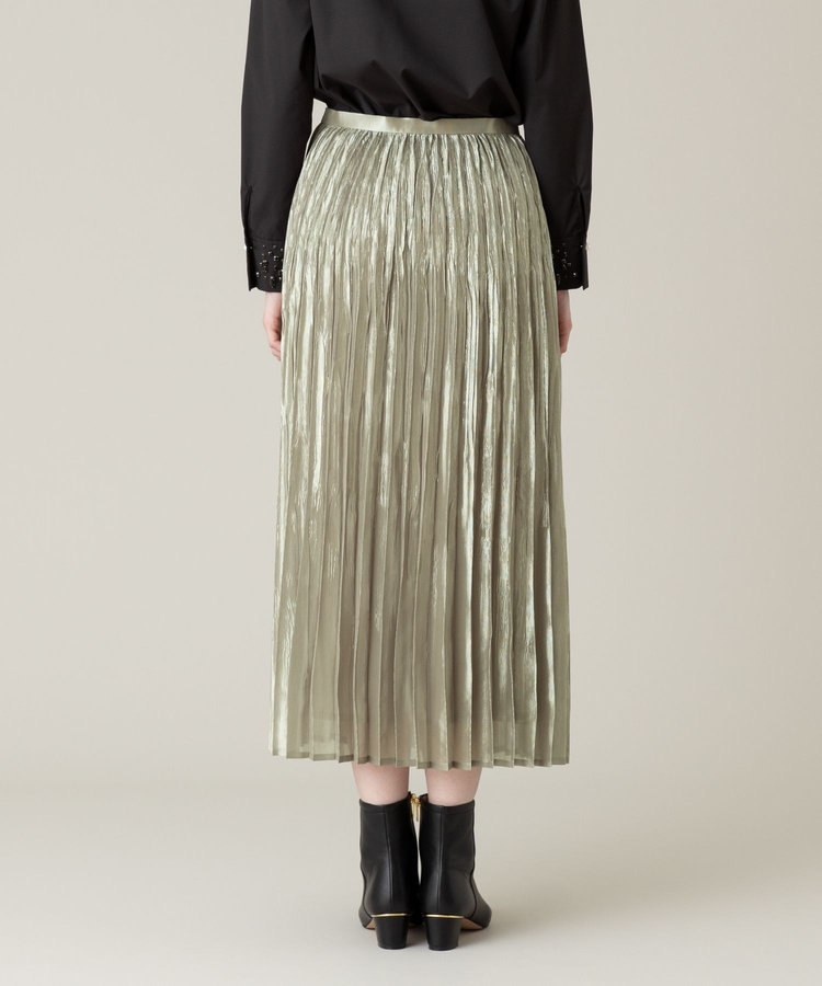 LOULOU WILLOUGHBY 【LOULOU WILLOUGHBY】グロッシーグラデプリーツスカート ベージュ系 (19)