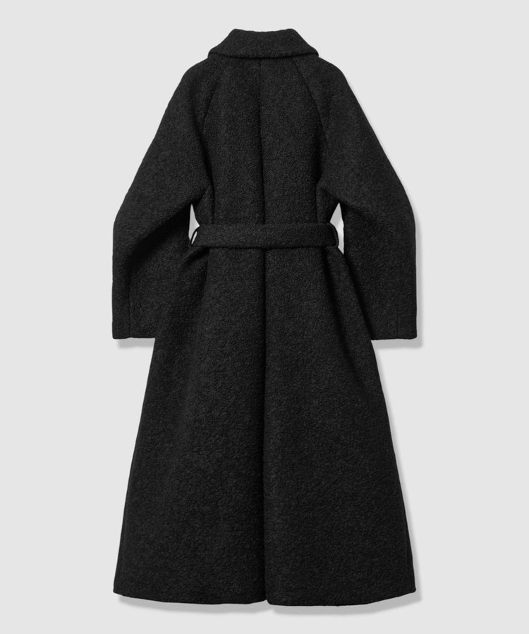 LOULOU WILLOUGHBY 【LOULOU WILLOUGHBY】ループインレーロングコート ブラック (95)