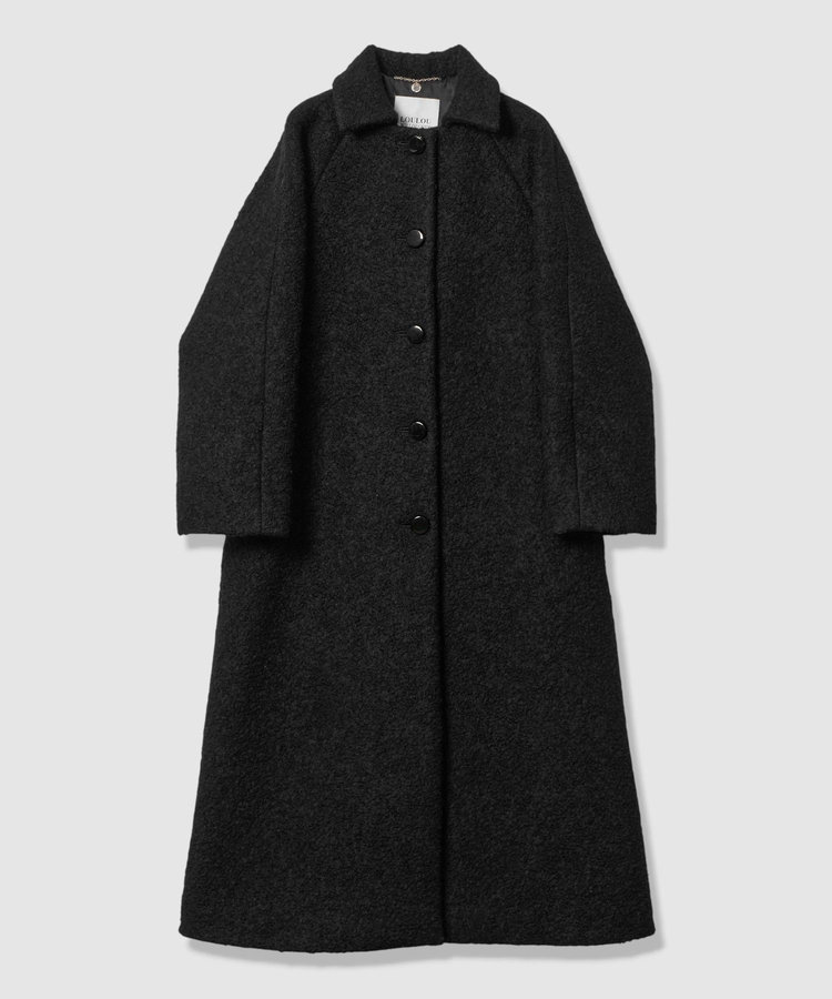 LOULOU WILLOUGHBY 【LOULOU WILLOUGHBY】ループインレーロングコート ブラック (95)