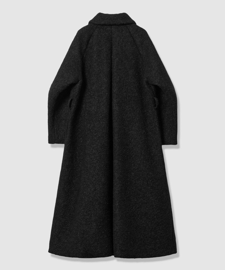 LOULOU WILLOUGHBY 【LOULOU WILLOUGHBY】ループインレーロングコート ブラック (95)